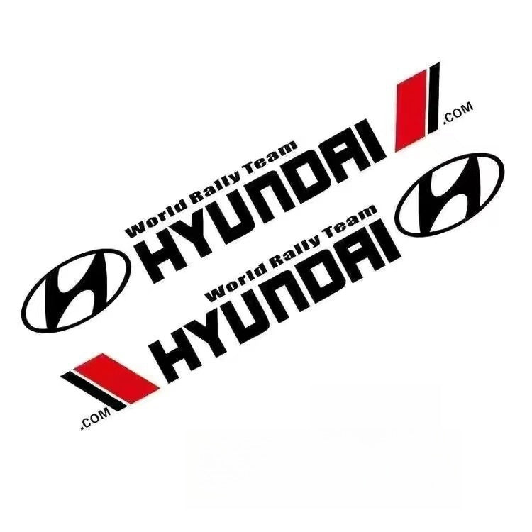 The official Hyundai World Rally Team logo, representing the brand’s commitment to top-tier motorsport. This clean, high-contrast graphic is ideal for showcasing rally fandom or for use in related digital and print media.