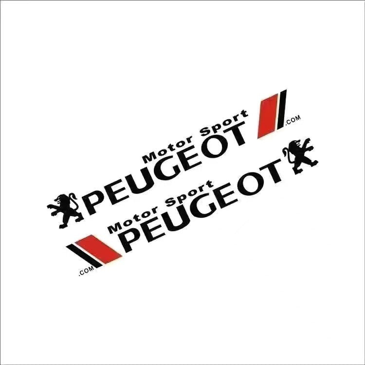 The bold Peugeot Motor Sport logo, combining the heritage lion emblem with modern racing graphics. This clean design asset represents the brand’s competition heritage, ideal for enthusiasts or design projects.