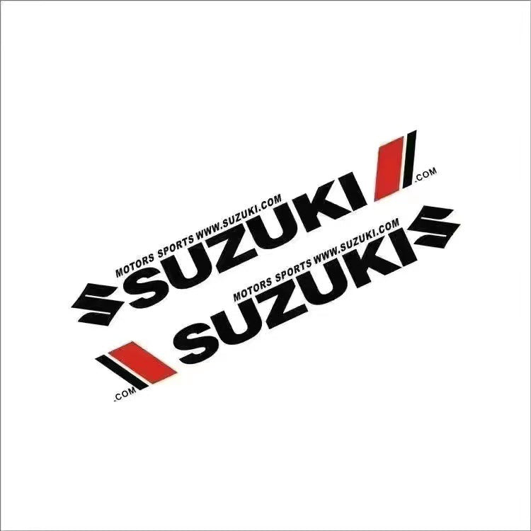 Bold SUZUKI MOTORS logo with a racing-inspired red slash. This iconic design resonates with fans of Suzuki motorcycles, Jimny 4x4s, and performance vehicles, ideal for gear customization or brand merchandise.