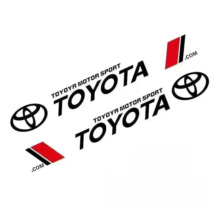 Clean, high-contrast Toyota Motorsport brand logo graphics, showcasing the iconic typography and design. Ideal for representing Toyota’s performance heritage in digital or print media, or for enthusiast collections.